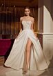 Mori Lee 15070 Tiffany Tie Strap A-Line Satin Wedding Gown