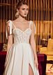 Mori Lee 15070 Tiffany Tie Strap A-Line Satin Wedding Gown