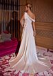 Mori Lee 15071 Tiernan Asymmetric Neck Shoulder Bow Bridal Dress