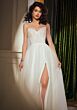 Mori Lee 15078 Thelma Cap Sleeve Drape Sleeve Bridal Gown