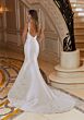 Mori Lee 2641 Rapunzel Back Bow Embroidered Strap Wedding Dress