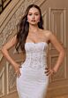 Mori Lee 2642 Rhiannon Tulle Overskirt Sweetheart Neck Wedding Gown