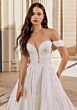 Mori Lee 2643 Rosemarie Pleated Skirt Off-The-Shoulder Wedding Gown