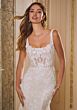 Mori Lee 2650 Rhea Cutout Back Square Neck Wedding Gown