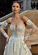 Mori Lee 2653 Raphaela Illusion Sleeve High Slit Bridal Dress