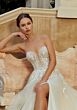 Mori Lee 2653 Raphaela Illusion Sleeve High Slit Bridal Dress