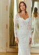 Mori Lee 2655 Rhapsody Removable Sleeve Lace Bridal Dress