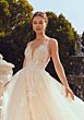 Mori Lee 2663 Ravena Illusion Back Plunging Neck Bridal Dress