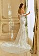 Mori Lee 2664 Romy Plunging Neck Draped Sleeve Bridal Gown