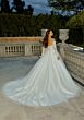 Mori Lee 2667 Reagan Basque Waist Gauntlet Sleeve Bridal Gown