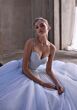Mori Lee 1400 Analisa Scalloped Drop Waist Ruched Top Wedding Dress