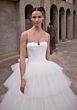 Mori Lee 1403 Danae Tiered Ruffle Skirt Spaghetti Strap Wedding Gown