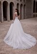 Mori Lee 1404 Antheia Illusion Neck Drop Waist Wedding Gown