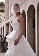 Mori Lee 1406 Callistae Removable Peplum Sweetheart Neck Bridal Dress