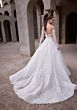 Mori Lee 1409 Astraia Plunging Neck Sheer Topper Bridal Gown