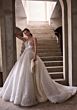 Mori Lee 1409 Astraia Plunging Neck Sheer Topper Bridal Gown