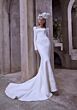 Mori Lee 1410 Zephira Pleated Overskirt Square Neck Bridal Gown
