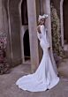 Mori Lee 1410 Zephira Pleated Overskirt Square Neck Bridal Gown