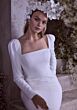Mori Lee 1410 Zephira Pleated Overskirt Square Neck Bridal Gown