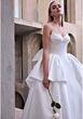 Mori Lee 2900 Ariadne Back Bow Peplum Waist Wedding Dress