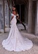 Mori Lee 2901 Calista Scalloped Hem Scoop Neck Wedding Dress
