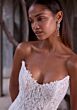 Mori Lee 2901 Calista Scalloped Hem Scoop Neck Wedding Dress