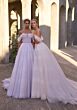 Mori Lee 2902 Daphne Floral Applique Off-The-Shoulder Wedding Dress