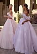 Mori Lee 2902 Daphne Floral Applique Off-The-Shoulder Wedding Dress