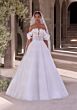 Mori Lee 2902 Daphne Floral Applique Off-The-Shoulder Wedding Dress