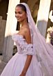Mori Lee 2902 Daphne Floral Applique Off-The-Shoulder Wedding Dress
