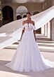 Mori Lee 2902 Daphne Floral Applique Off-The-Shoulder Wedding Dress