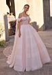 Mori Lee 2902 Daphne Floral Applique Off-The-Shoulder Wedding Dress