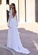 Mori Lee 2903 Dria Lace Appliqued Bodice Bell Sleeve Wedding Dress