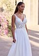 Mori Lee 2903 Dria Lace Appliqued Bodice Bell Sleeve Wedding Dress