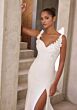 Mori Lee 2908 Xanthe Slim Strap High Slit Wedding Dress
