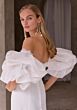 Mori Lee 2912 Anthea Removable Puff Sleeve Strapless Wedding Dress