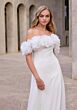 Mori Lee 2913 Calliope Rosette Off The Shoulder Wedding Dress