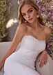 Mori Lee 2913 Calliope Rosette Off The Shoulder Wedding Dress