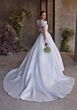 Mori Lee 2915 Clio Scoop Neck Satin Skirt Wedding Dress