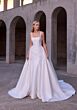 Mori Lee 2918 Eudora Sleeveless Square Neck Overskirt Wedding Dress