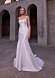 Mori Lee 2918 Eudora Sleeveless Square Neck Overskirt Wedding Dress