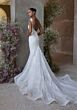 Mori Lee 2919 Evangeline Scoop Neck Low Back Lace Wedding Dress