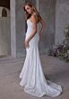 Mori Lee 2920 Galatea Pearl-Beaded Spaghetti Strap Wedding Dress