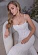 Mori Lee 2920 Galatea Pearl-Beaded Spaghetti Strap Wedding Dress