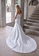 Mori Lee 2921 Atete Scoop Neck Pearl-Beaded Topper Wedding Dress