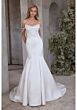 Mori Lee 2921 Atete Scoop Neck Pearl-Beaded Topper Wedding Dress
