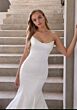 Mori Lee 2921D Atete Strapless Back Button Wedding Dress
