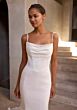Mori Lee 2924 Alia Beaded Neck Spaghetti Strap Wedding Dress