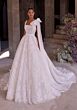 Mori Lee 2925 Leda Detachable Bow Square Neck Wedding Gown