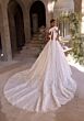 Mori Lee 2925 Leda Detachable Bow Square Neck Wedding Gown
